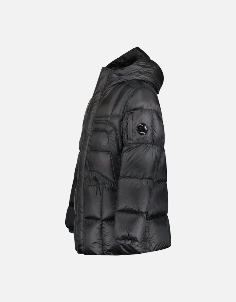 Long D.D. Shell Lens Down Jacket Black