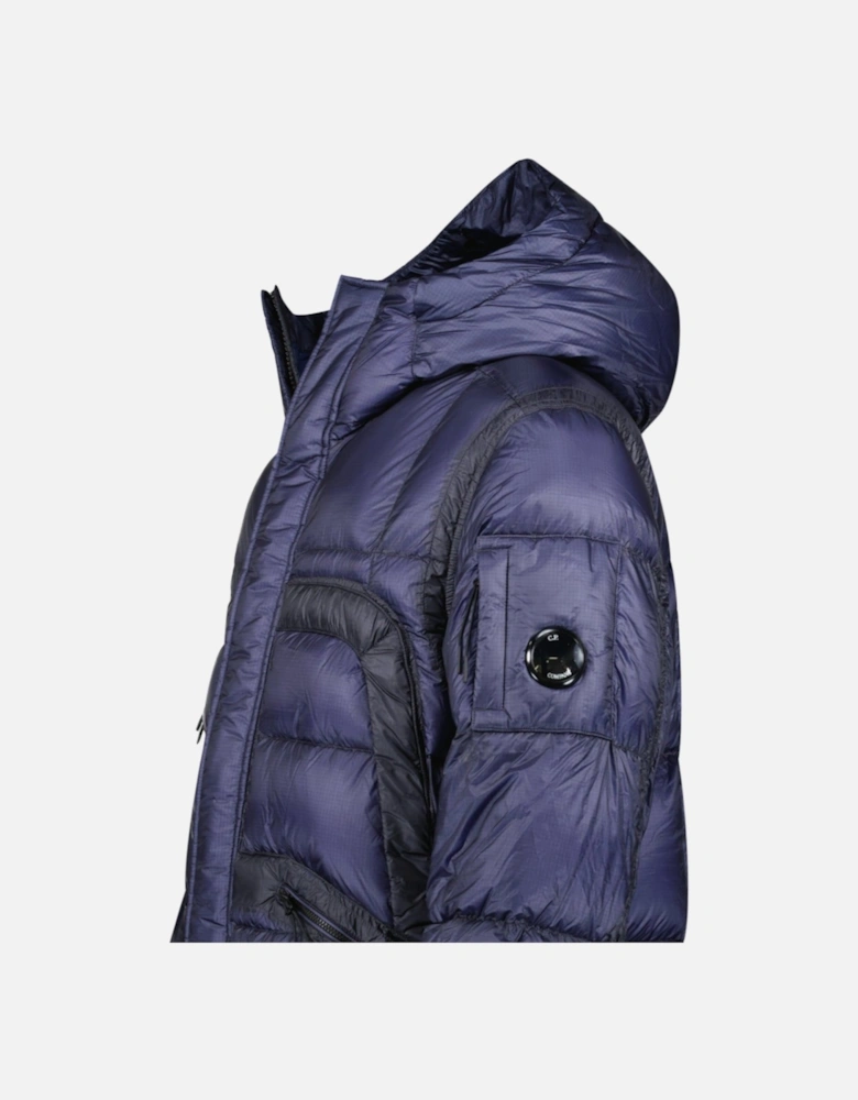 Long D.D. Shell Lens Down Jacket Estate Blue
