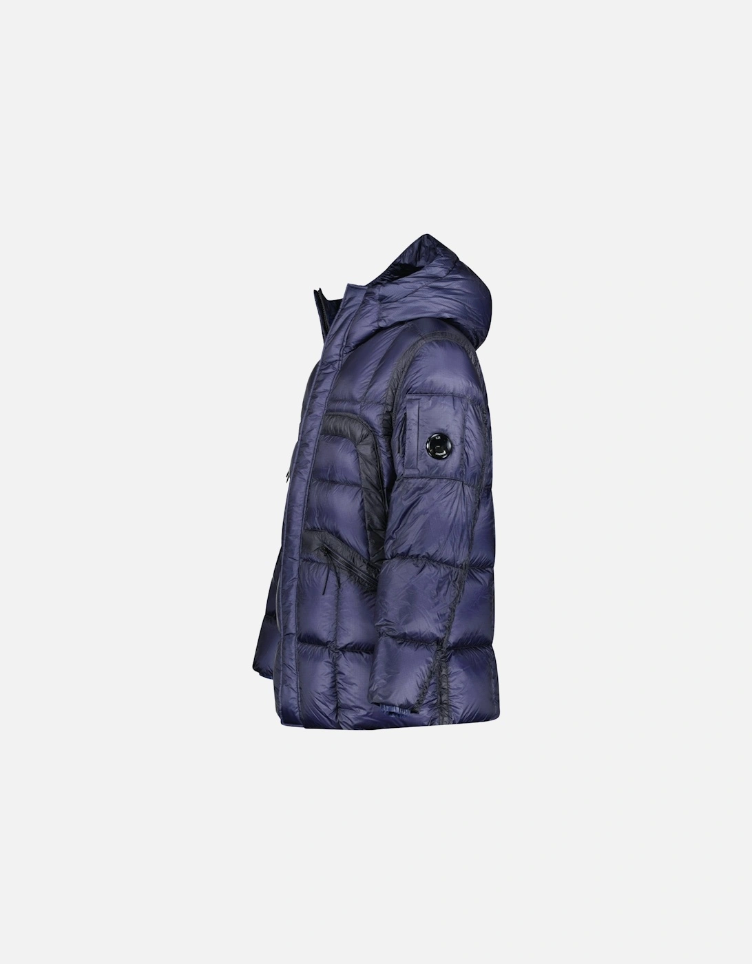Long D.D. Shell Lens Down Jacket Estate Blue