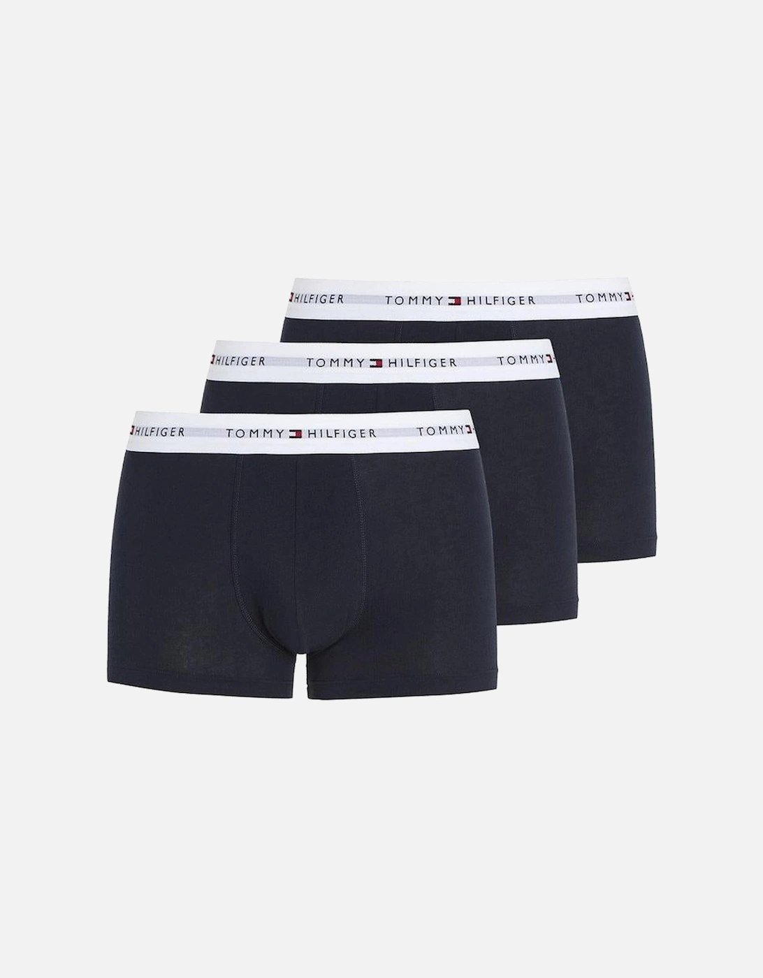 3-Pack Signature Essential Logo Boxer Trunks, Navy, 7 of 6