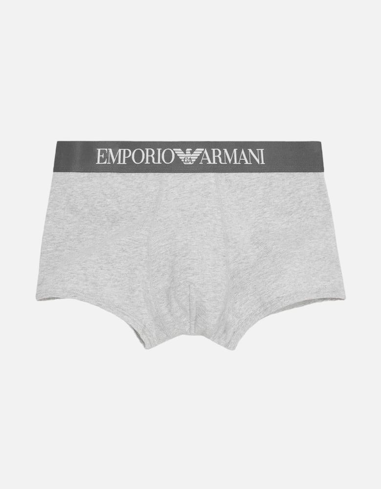 Iconic Logoband Boxer Trunk, Grey Melange