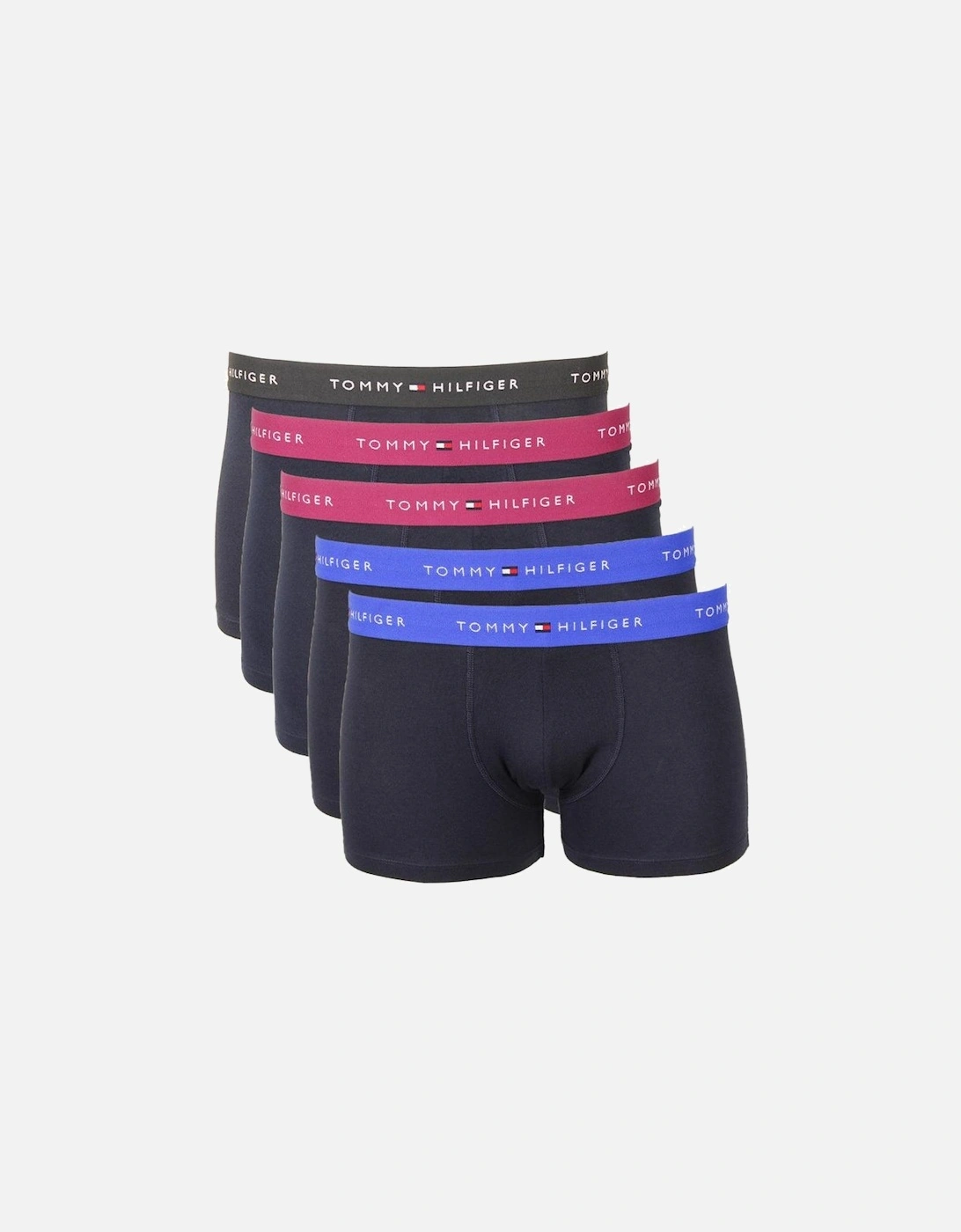 5-Pack Signature Cotton Boxer Trunks, Blue/Grape/Black, 10 of 9