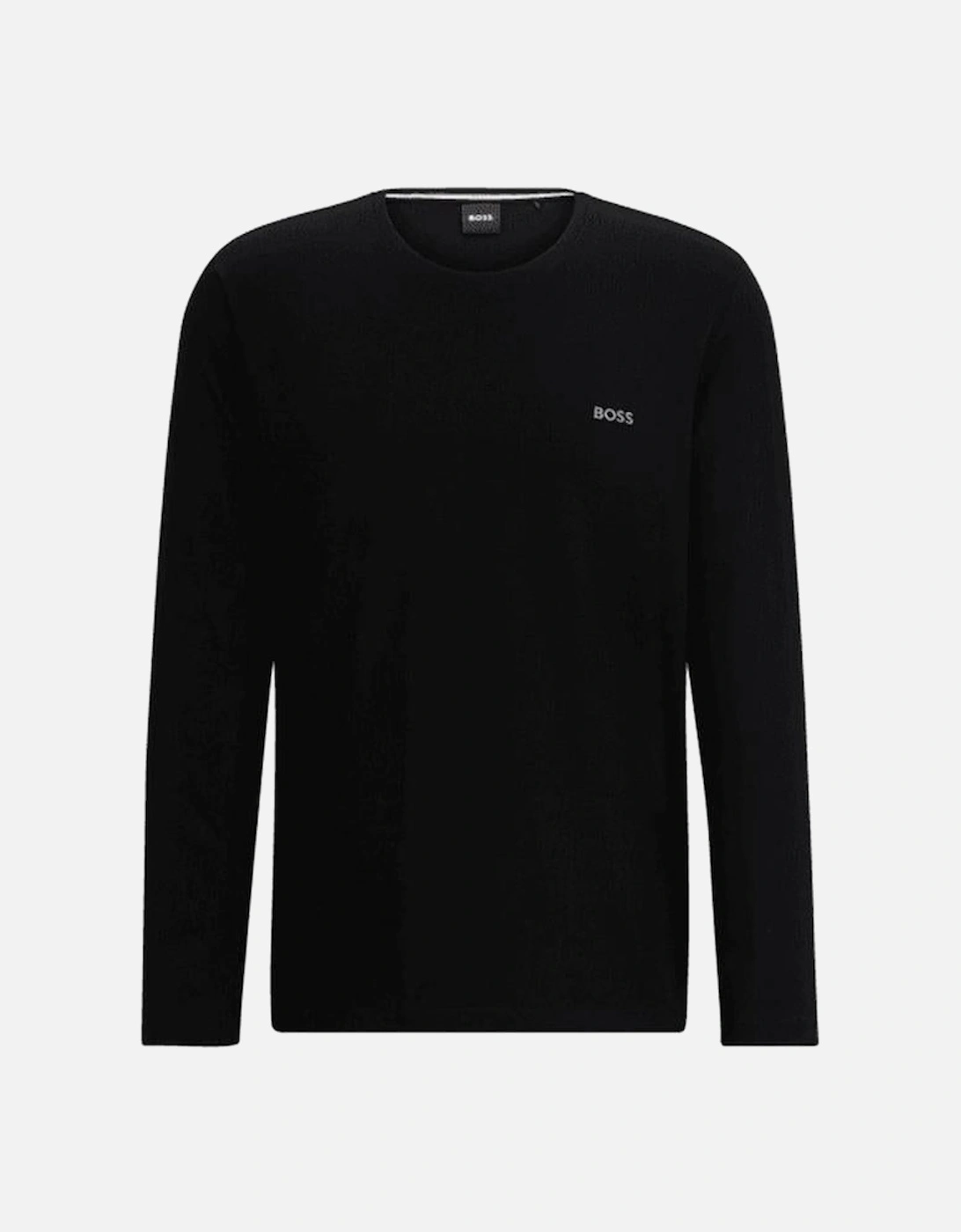 Stretch Cotton Long-Sleeve T-Shirt, Black, 6 of 5