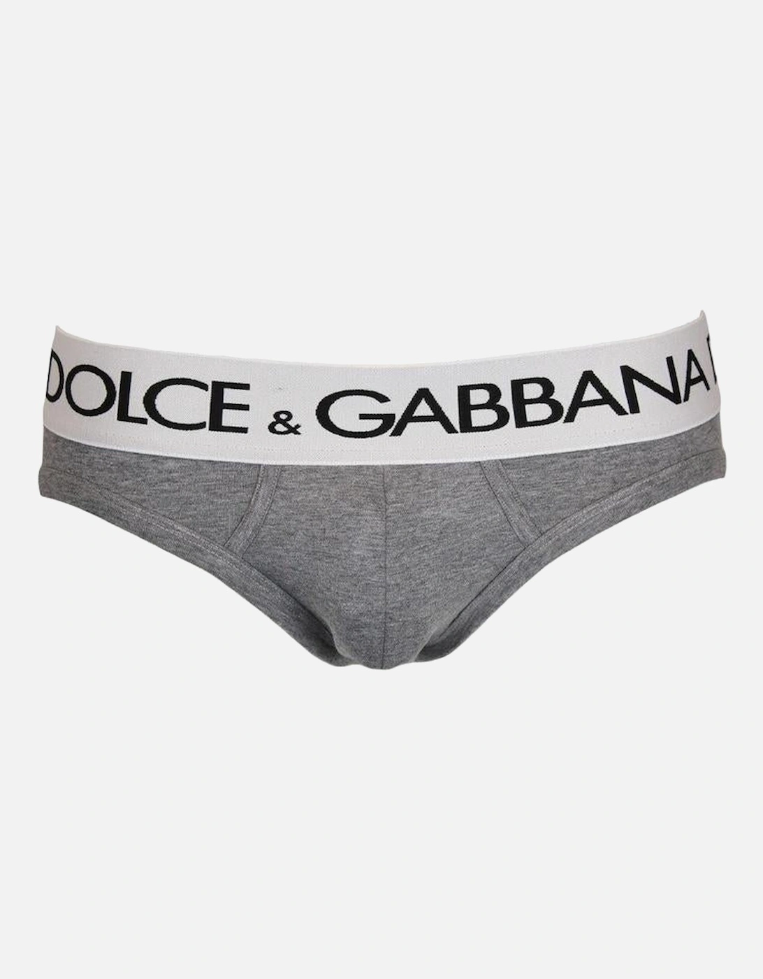 Mid-Rise Briefs in Two-Way Stretch Cotton, Grey Melange, 3 of 2