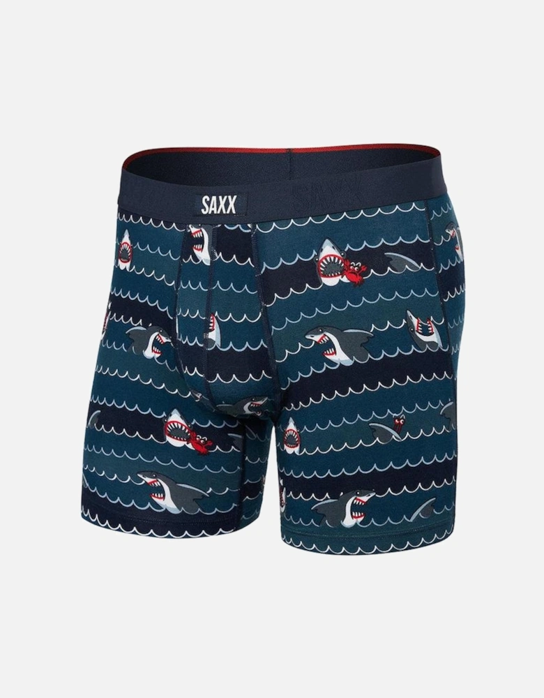Vibe Xtra Super Soft Get Sharky Boxer Brief, Blue