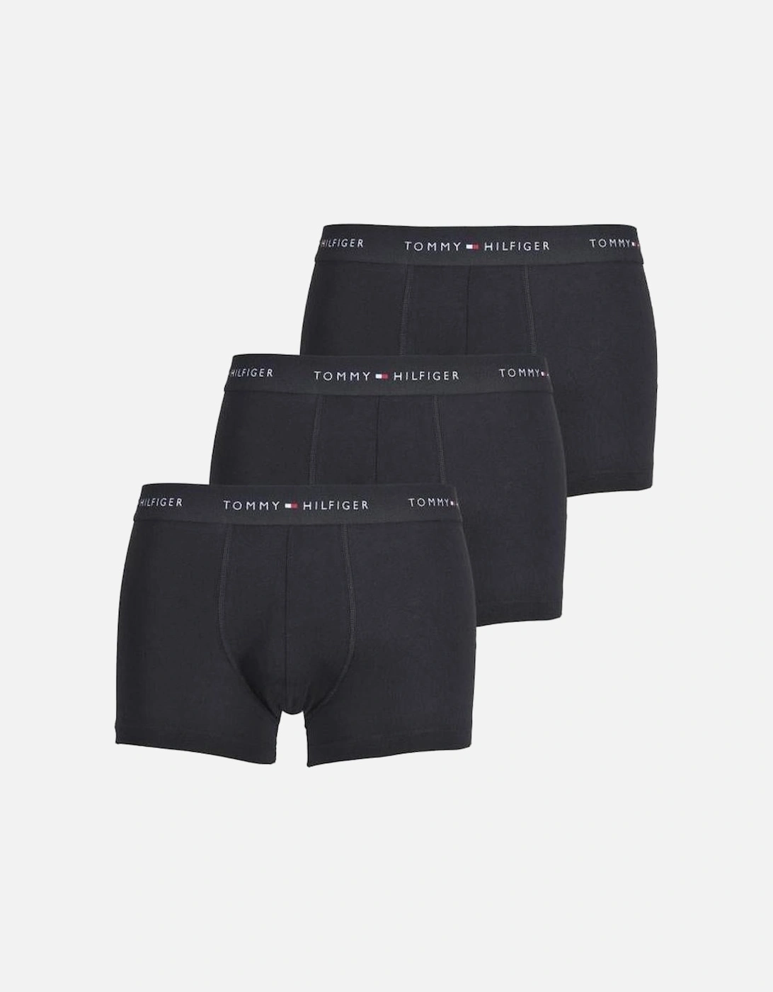 3-Pack Signature Cotton Boxer Trunks, Black, 5 of 4