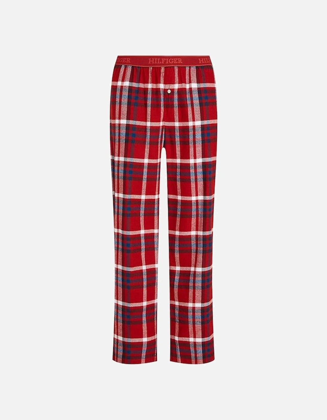 TH Monotype Plaid Pyjama Bottoms, Red, 7 of 6