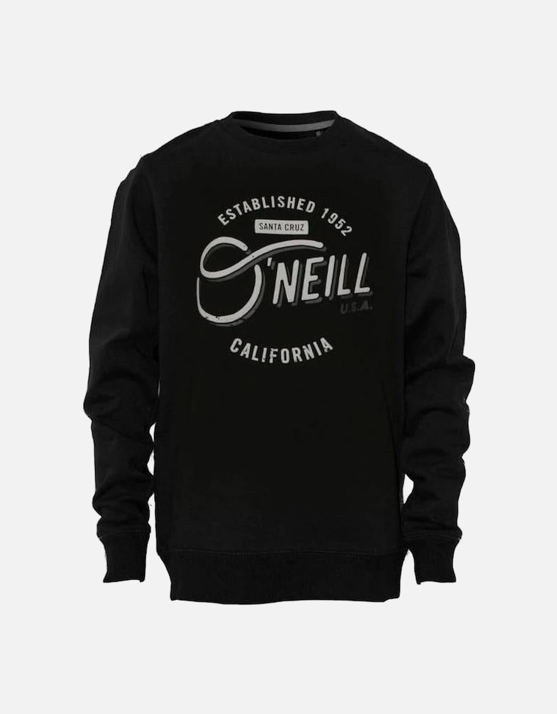 LB Cali Crew-Neck Boys Sweatshirt, Black Out, 6 of 5