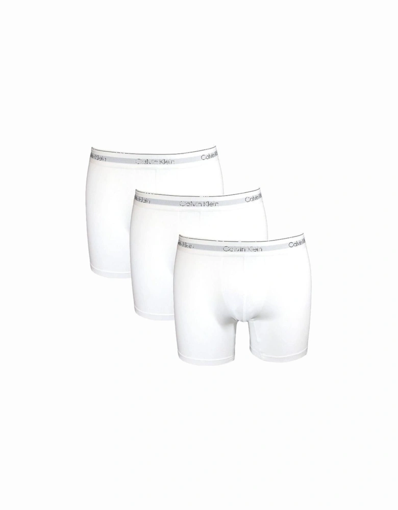 3-Pack Modern Cotton Boxer Briefs, White