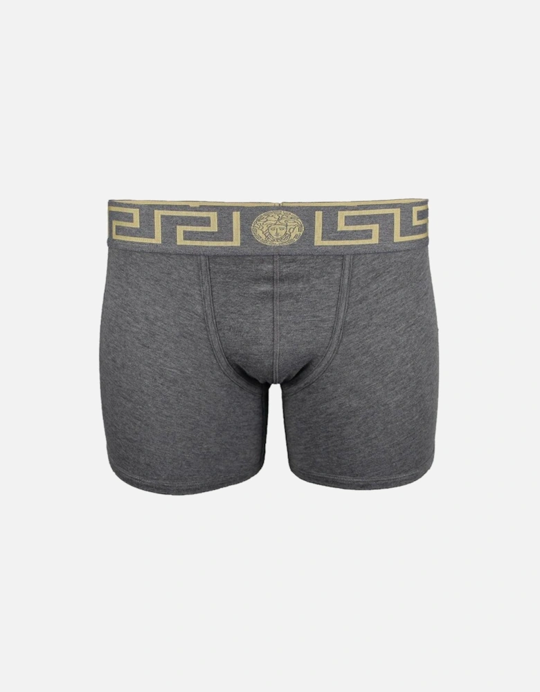 Greca Border Boxer Brief, Grey Melange