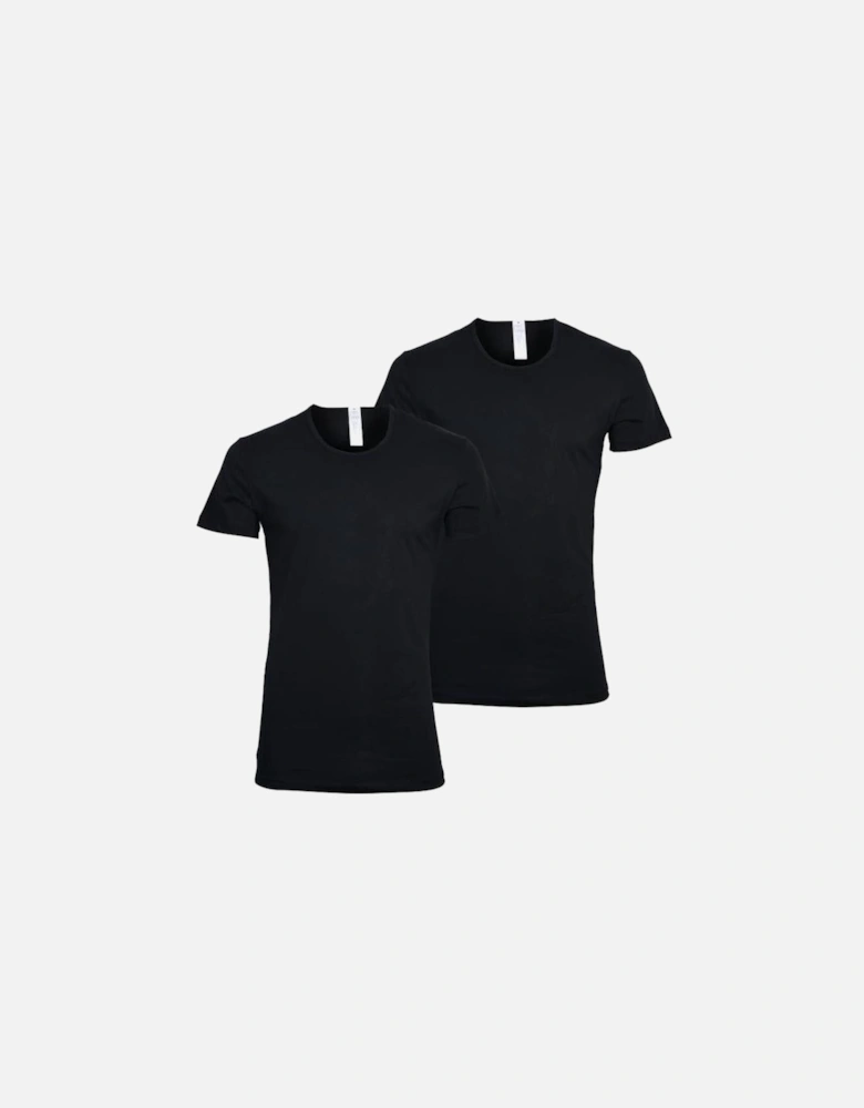 2-Pack 24/7 Crew-Neck T-Shirts, Black