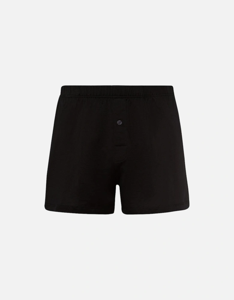 Cotton Sporty Boxer Short, Black