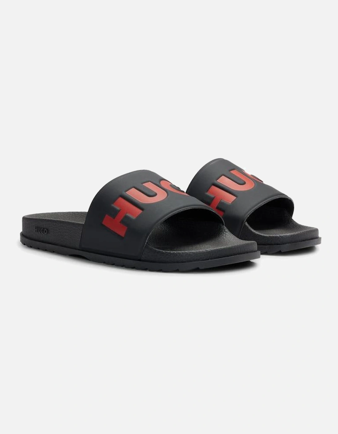 Logo Strap Sliders, Black/Red, 10 of 9