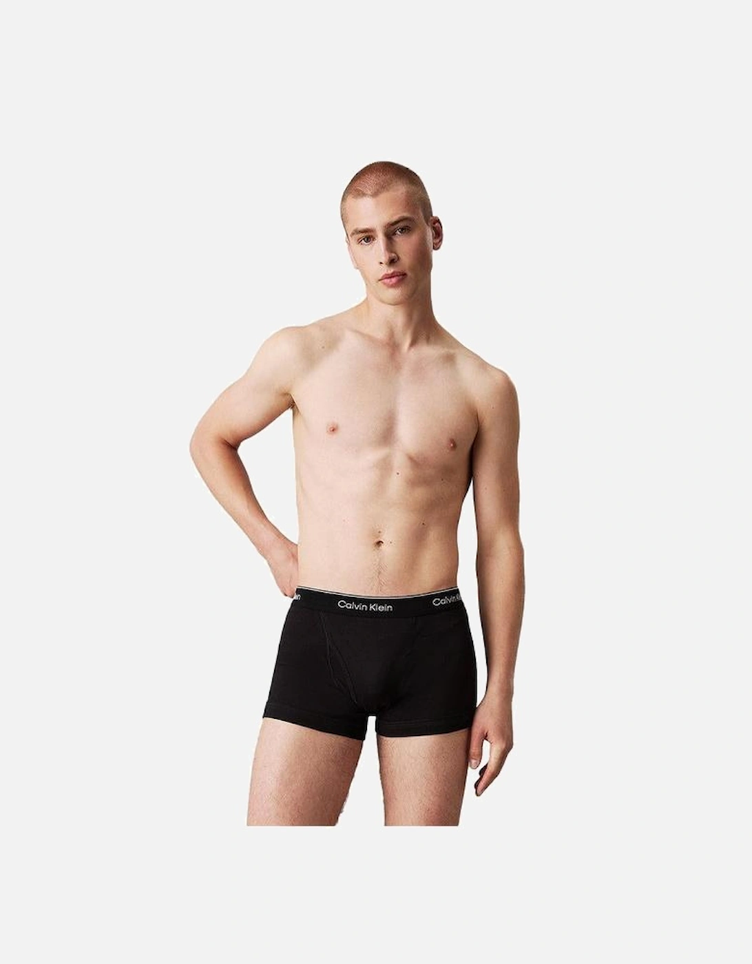 3-Pack Cotton Classics Boxer Trunks, Black, 5 of 4