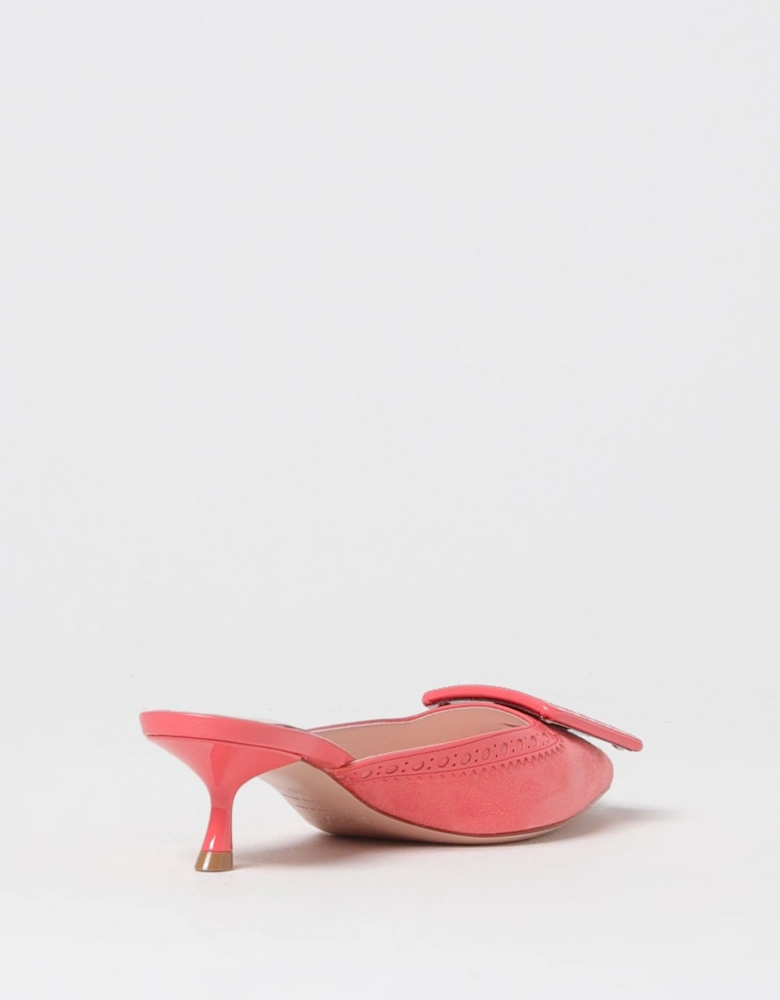 Viv Run Suede Kitten Heel Mules