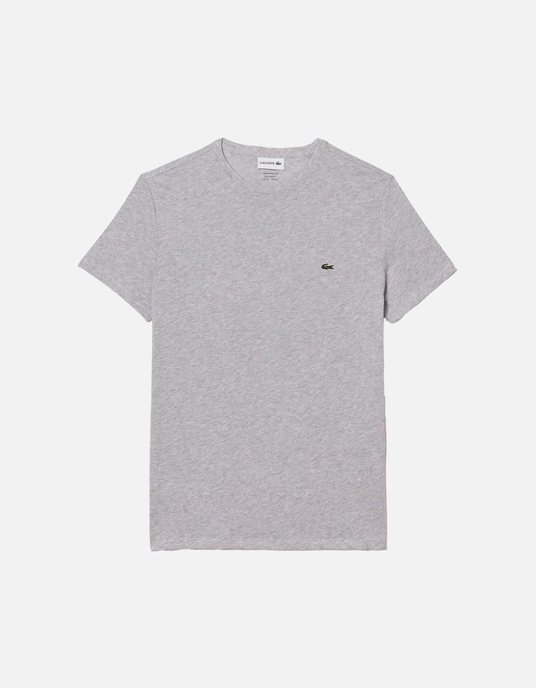 Monochrome Cotton Pima Jersey Crew-Neck T-Shirt, Grey, 3 of 2