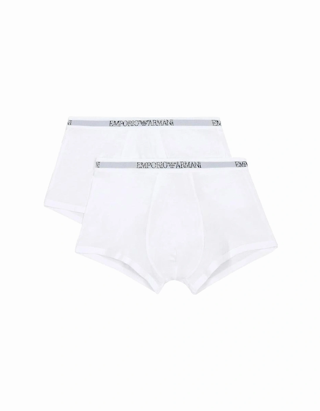 2-Pack Pure Cotton Boxer Trunks, White, 5 of 4