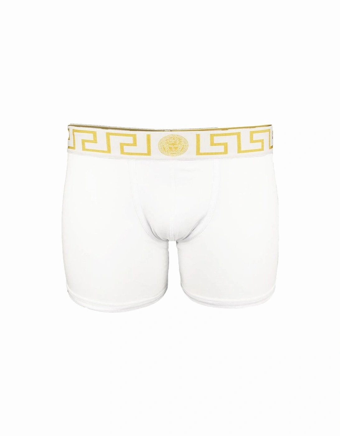 Men's Versace Greca Border Boxer Briefs, White - Size: 37/36/32