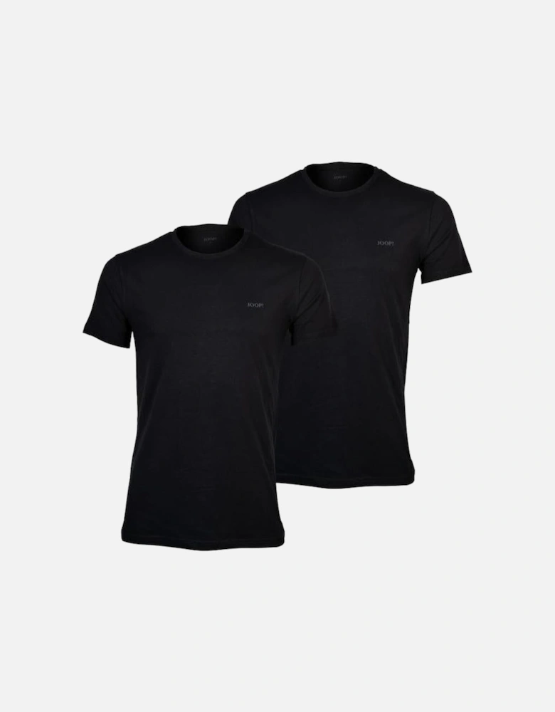 2-Pack Crew-Neck T-Shirts, Black