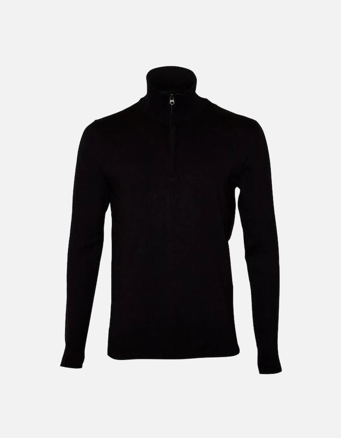 Half-Zip Crew-Neck Jumper, Navy, 4 of 3
