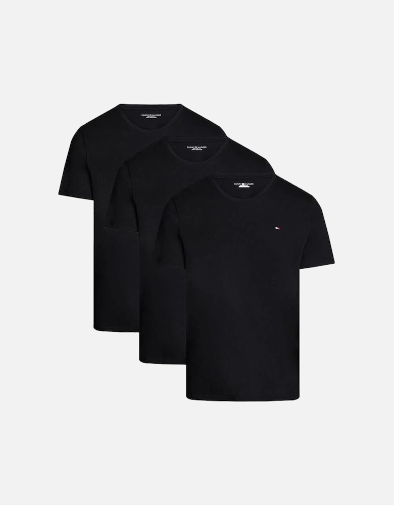 3-Pack Signature Cotton T-Shirts, Black