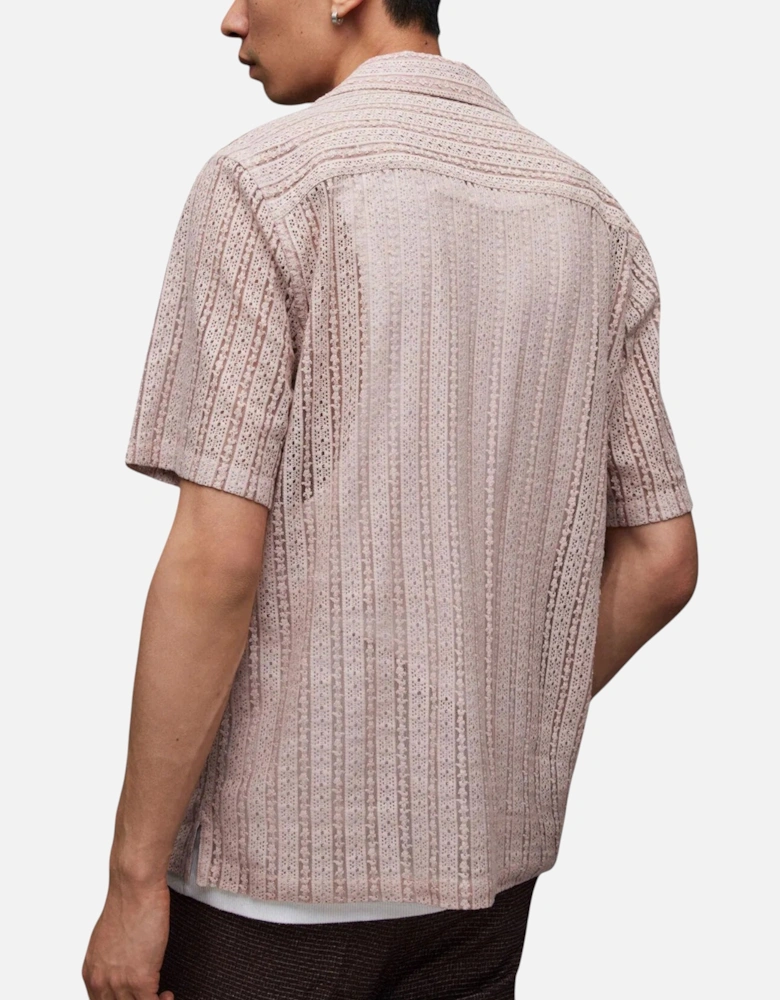All Saints Mens Shirt Short Sleeve Summer Relaxed Fit Casual Holiday New Cotton