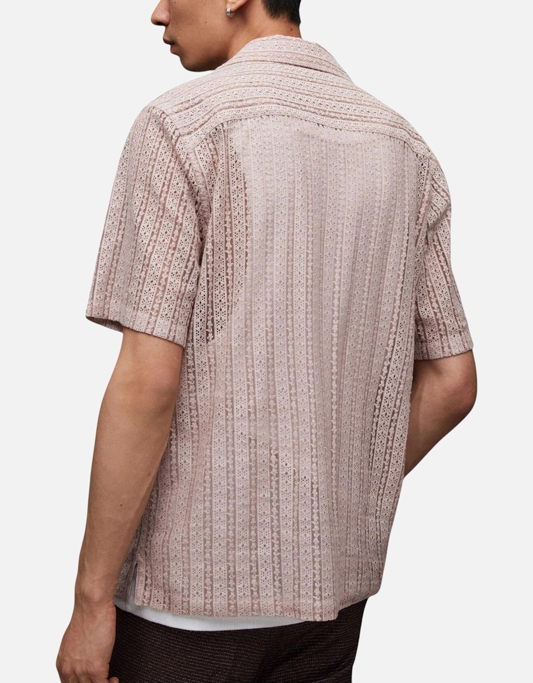 All Saints Mens Shirt Short Sleeve Summer Relaxed Fit Casual Holiday New Cotton