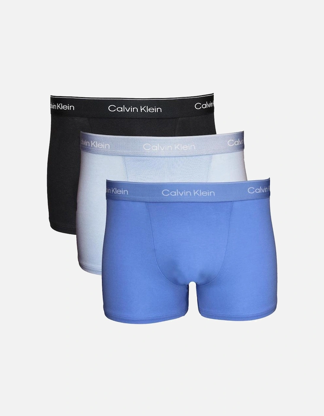 3-Pack Icon Cotton Stretch Relaxed Fit Boxer Trunks, Black/Glacier/Blue Bell, 4 of 3