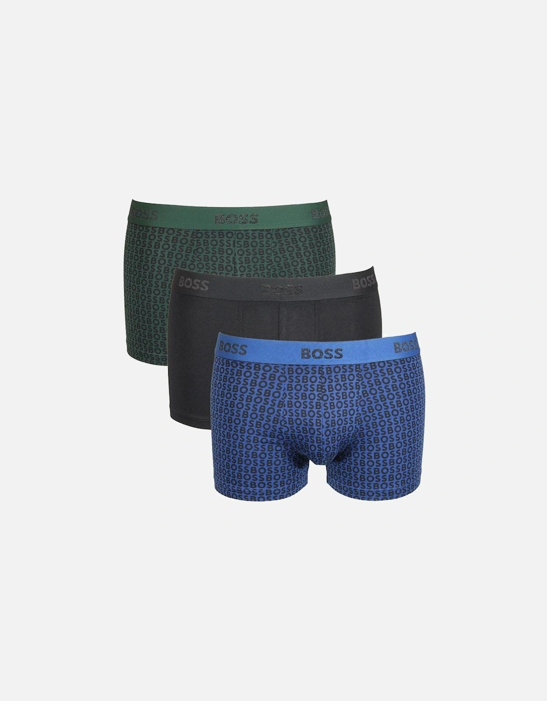 3-Pack Boxer Trunks Gift Set, Black/Navy/Green, 9 of 8
