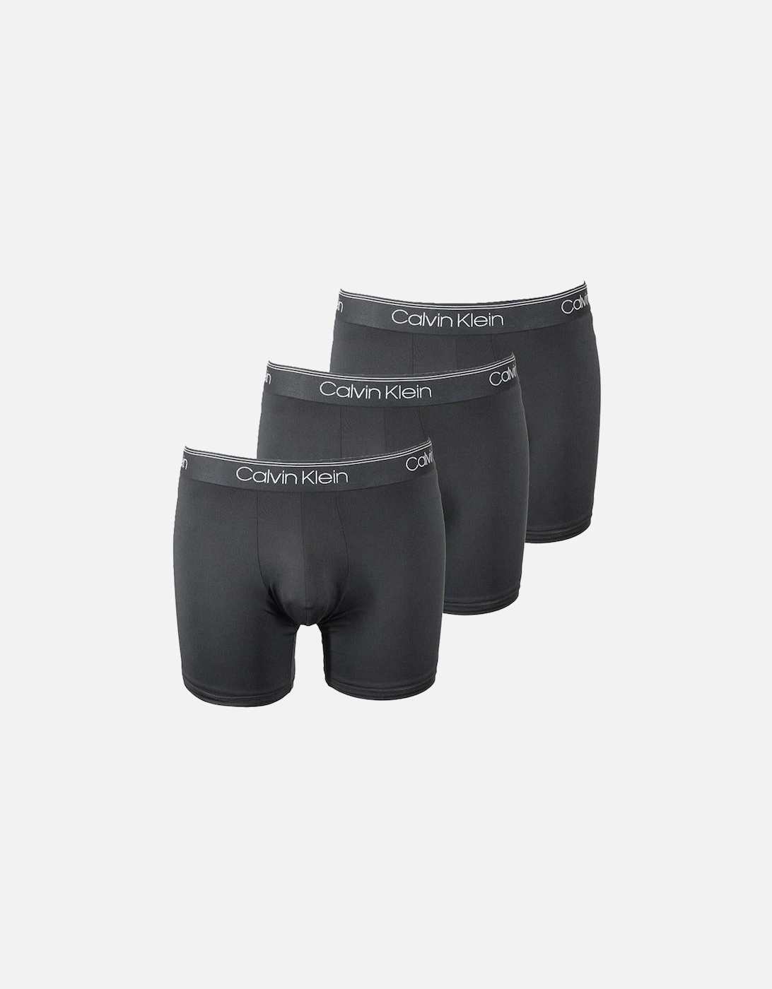 3-Pack Microfiber Stretch Boxer Briefs, Black, 3 of 2