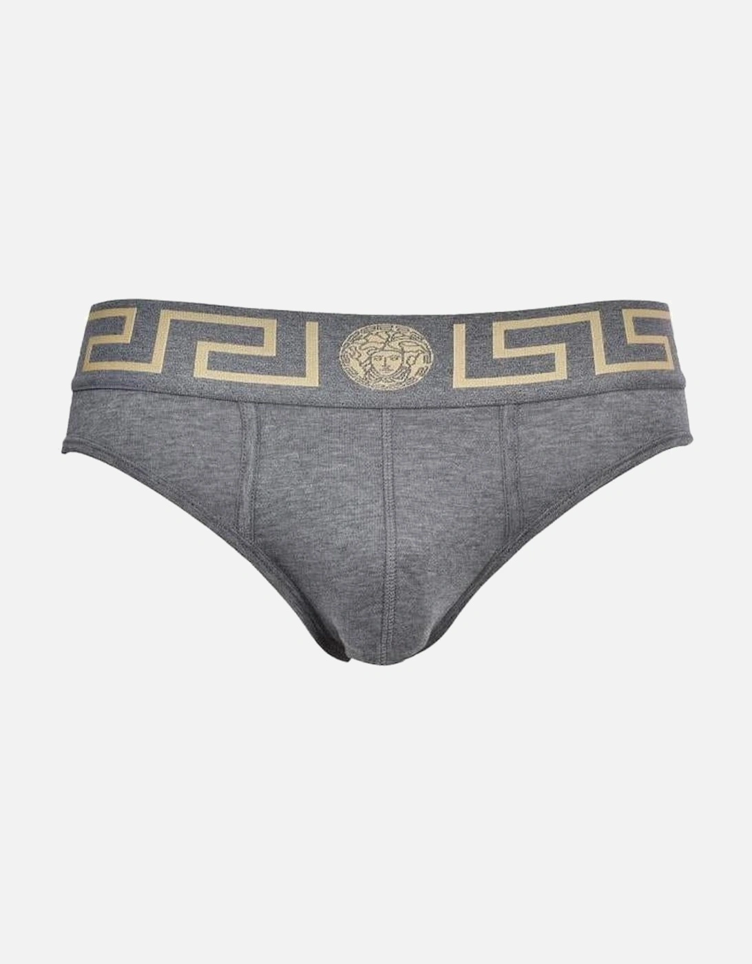 Greca Border Low-Rise Brief, Grey Melange, 4 of 3