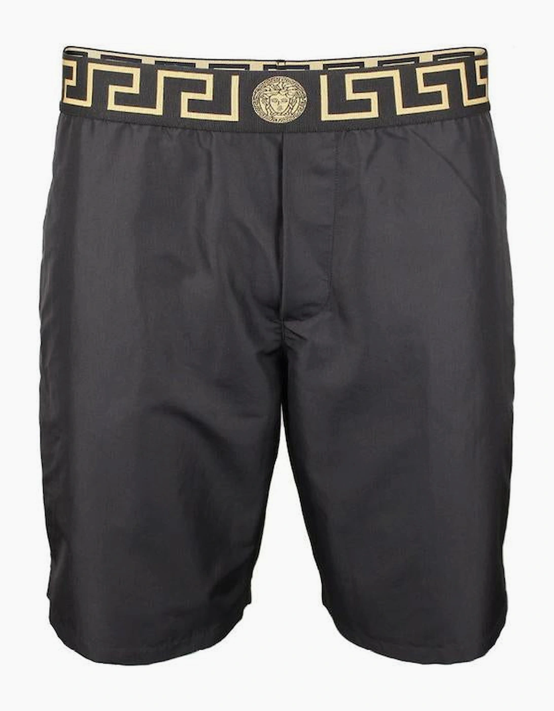 Men's Versace Greca Border Boardshorts, Black - Size: 32/33/32