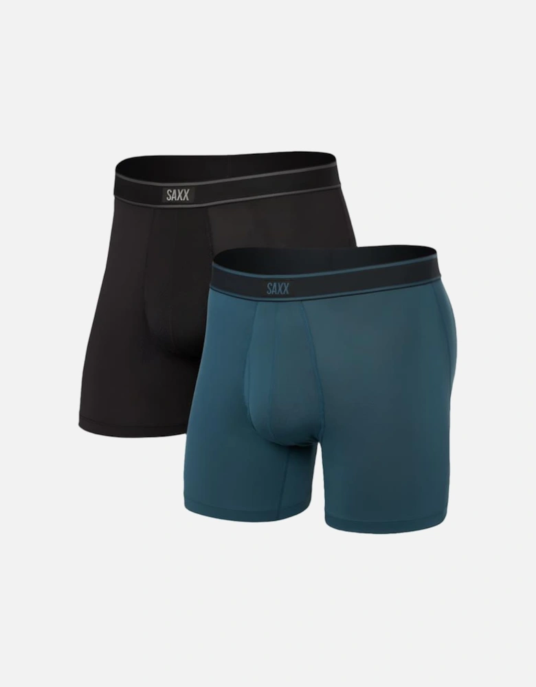 2-Pack Daytripper Boxer Briefs, Storm/Black