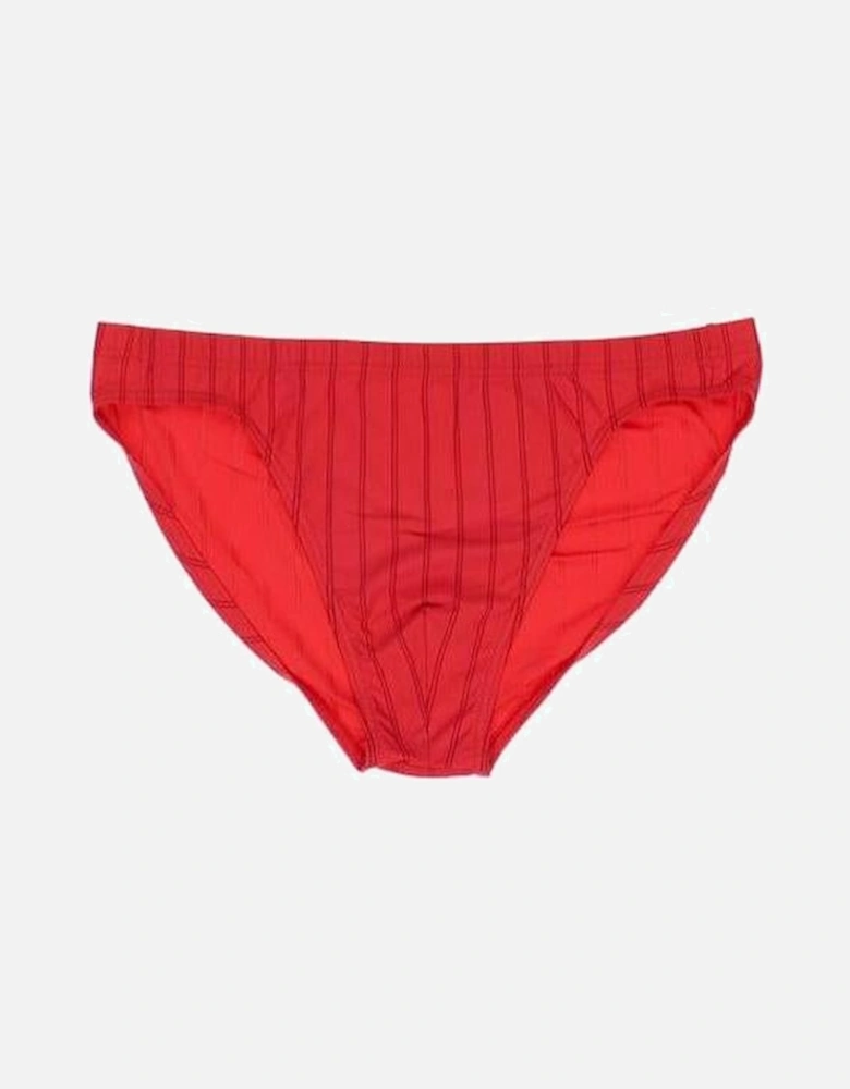 Chic Ribbed Comfort Micro Briefs, Red