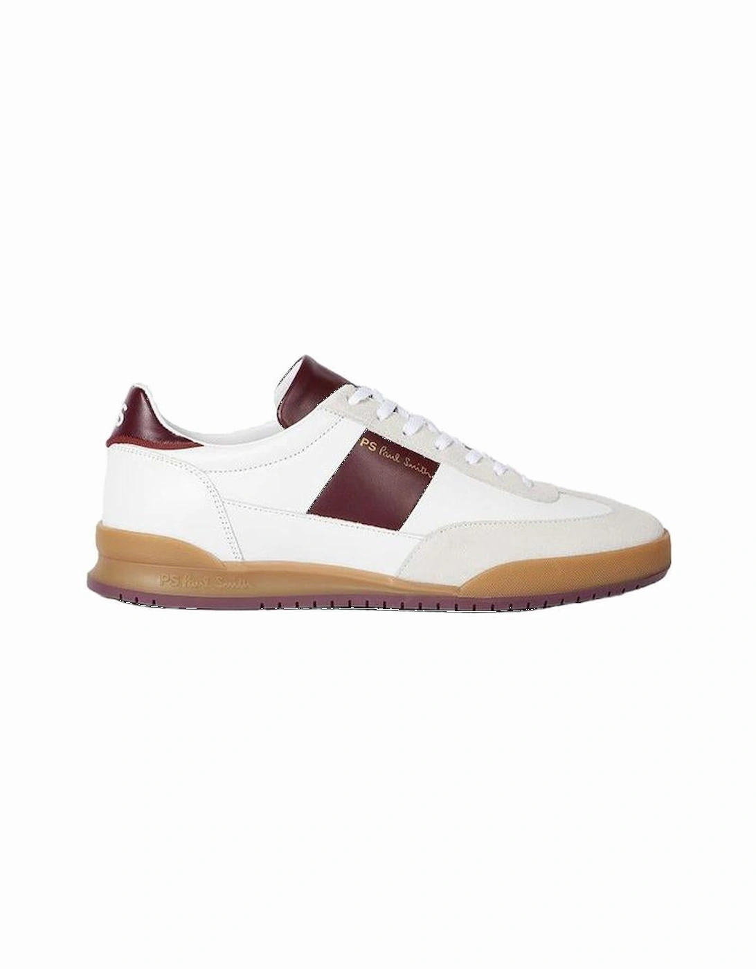 Dover Trainers, White/Burgudy, 6 of 5