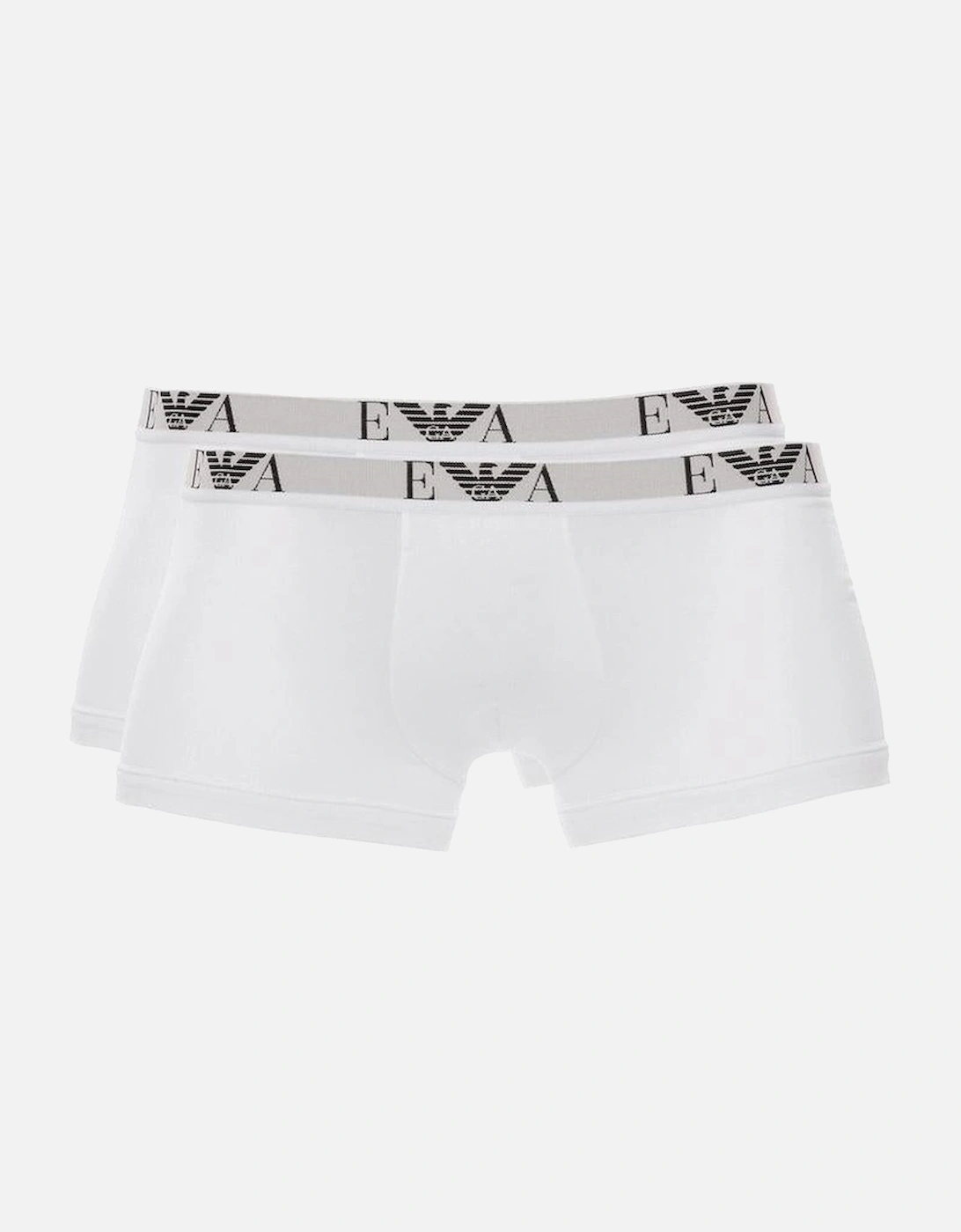 2-Pack Eagle Logo Boxer Trunks, White, 3 of 2