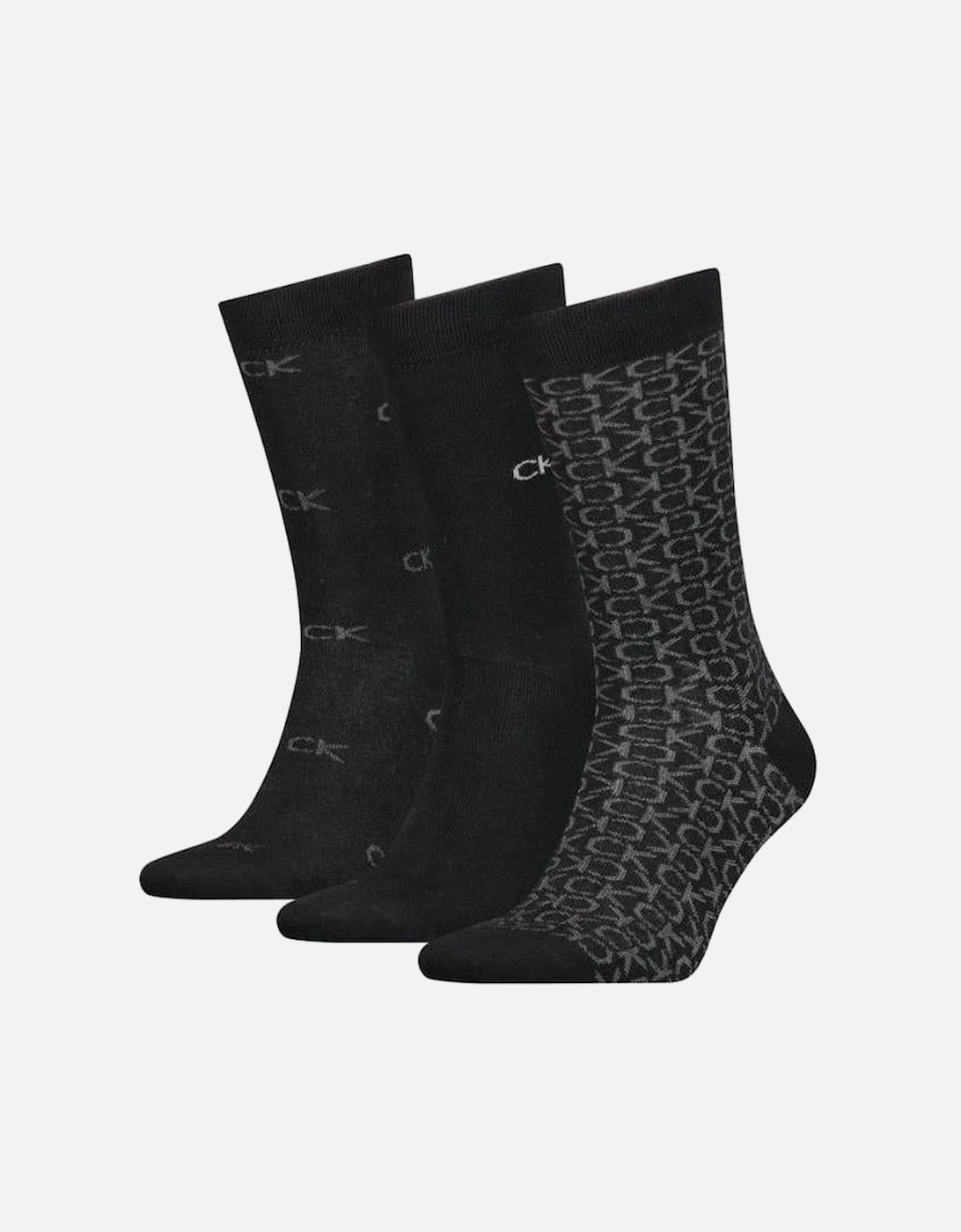 3-Pack Logo Socks Gift Box, Black Combo, 5 of 4