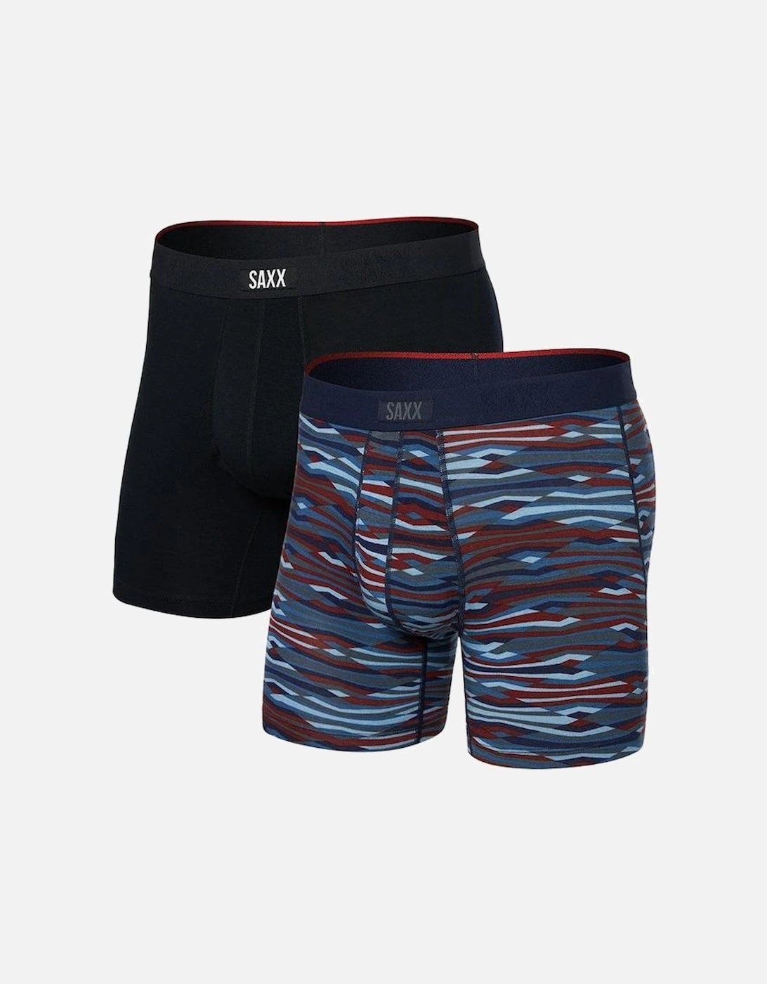 2-Pack Vibe Xtra Super Soft Boxer Briefs, Black/Blue, 8 of 7