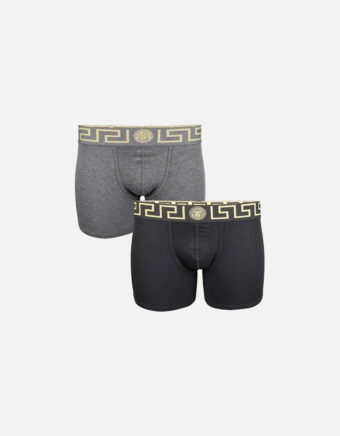 2-Pack Greca Border Boxer Briefs, Black/Grey, 5 of 4