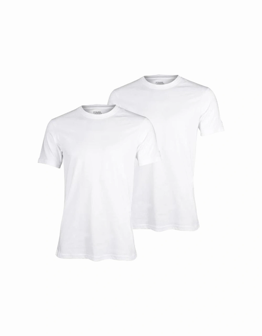 2-Pack Crew-Neck T-Shirts in Slim-Fit, White, 6 of 5
