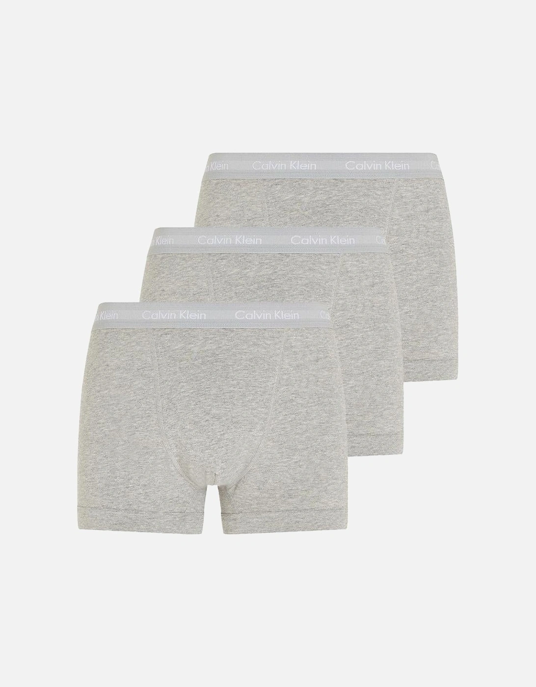 3-Pack Cotton Stretch Boxer Trunks, Grey Heather, 7 of 6