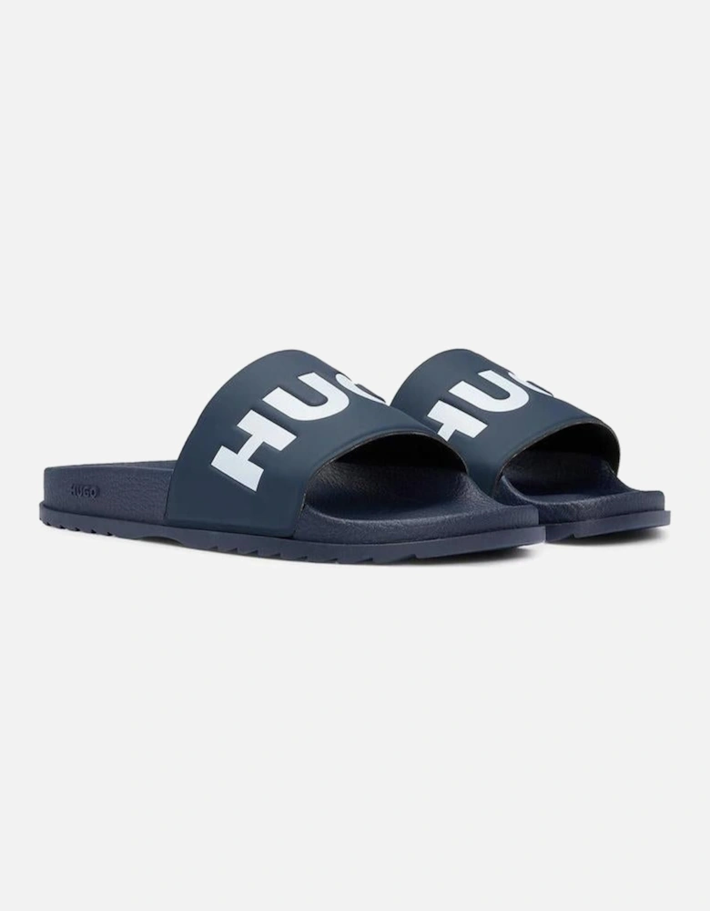Logo Strap Sliders, Dark Blue