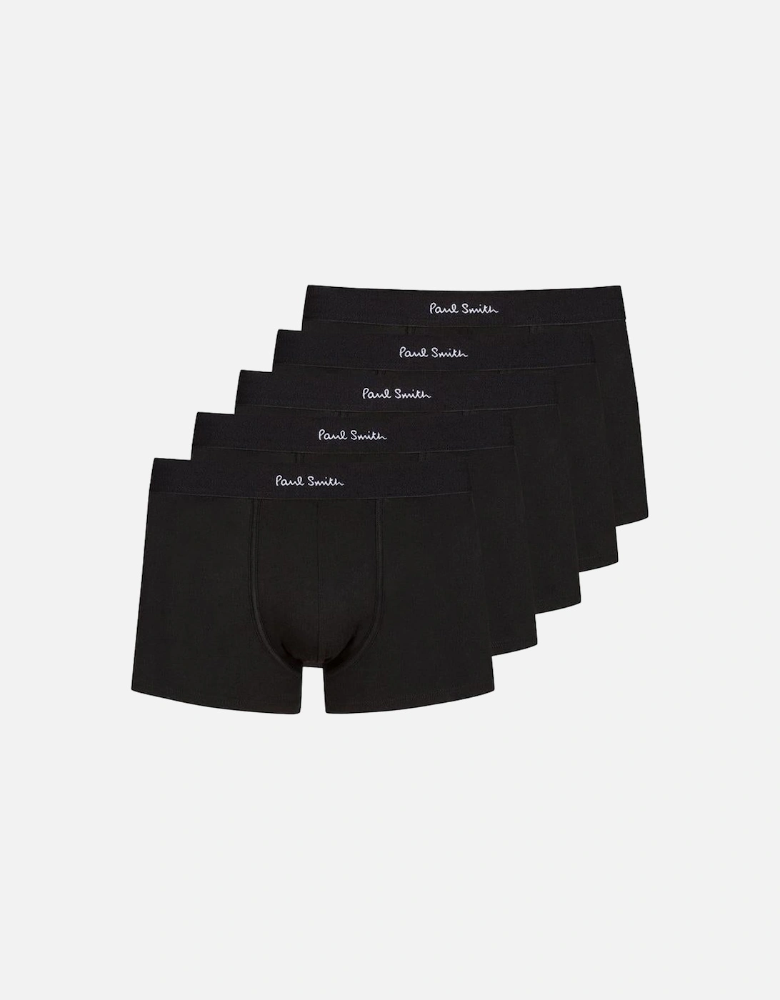 5-Pack Classic Boxer Trunks, Black, 5 of 4