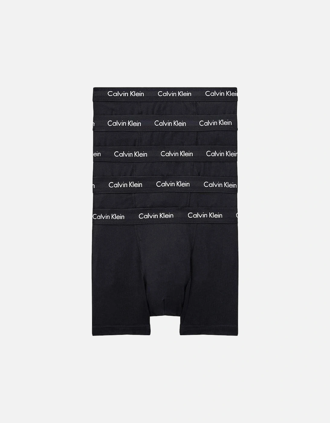5-Pack Cotton Stretch Boxer Trunks, Black, 2 of 1