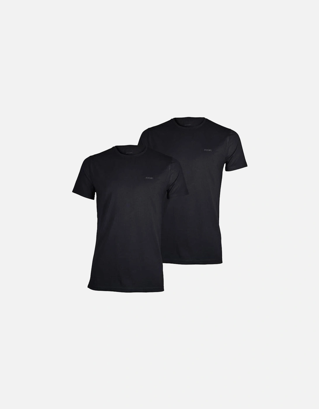 2-Pack Cotton Modal Crew-Neck T-Shirts, Black, 5 of 4