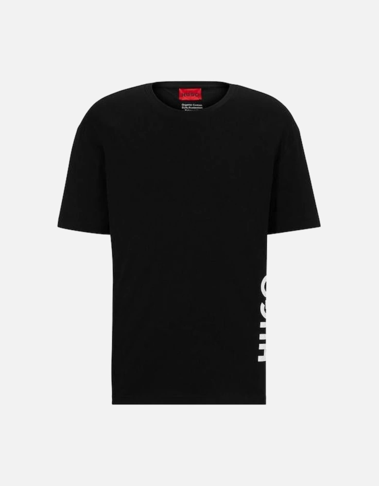 Side Logo Relaxed-Fit T-Shirt, Black