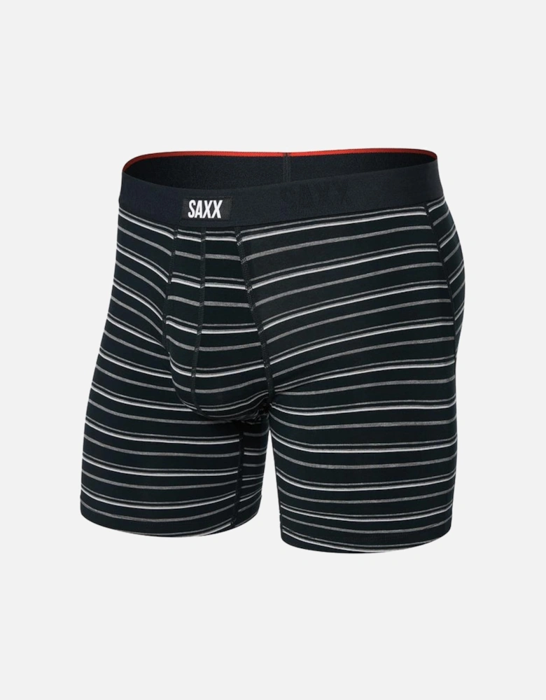 Vibe Xtra Super Soft Boxer Brief, Black Coast Stripe