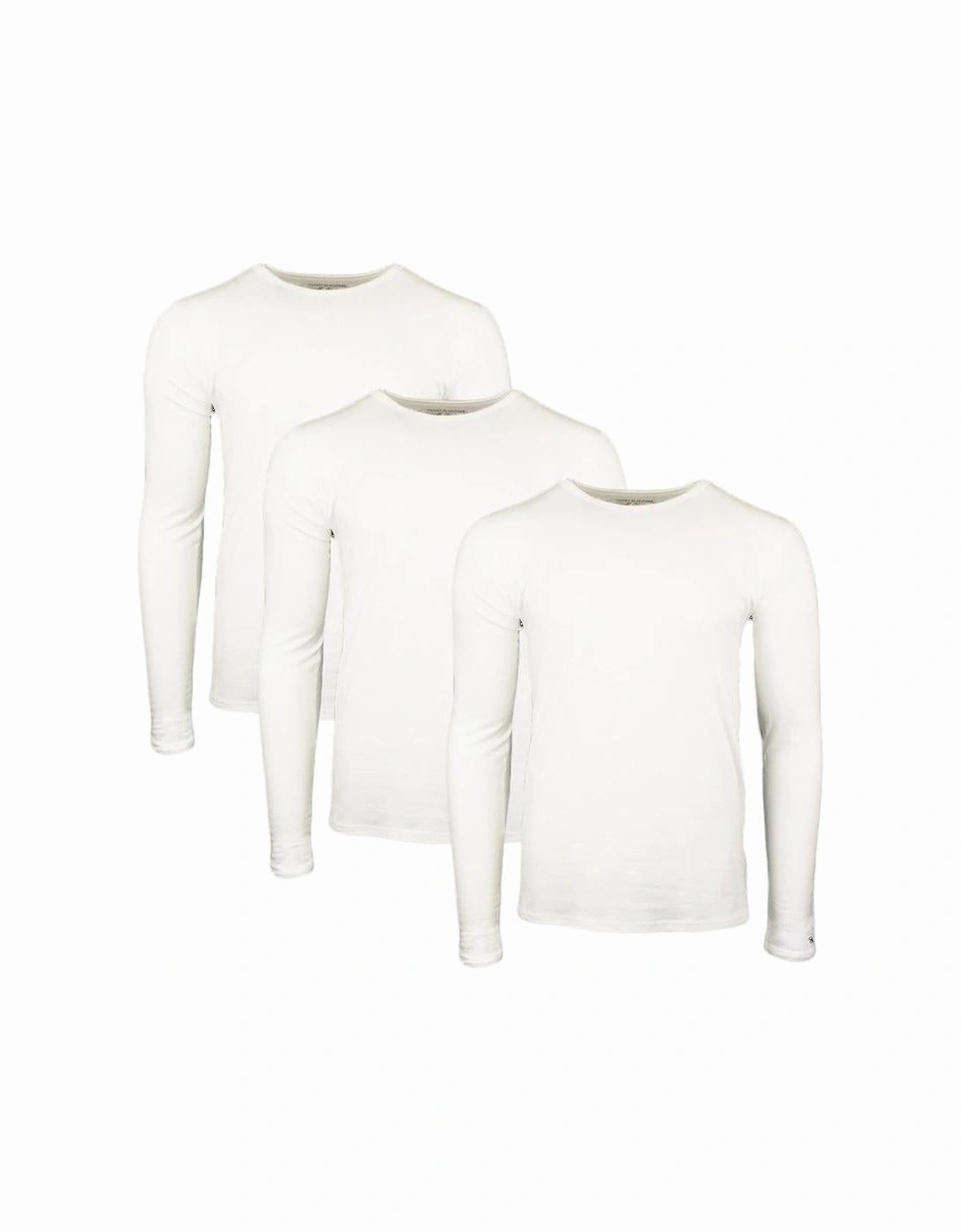 3-Pack Premium Essentials Long Sleeve T-Shirts, White, 3 of 2