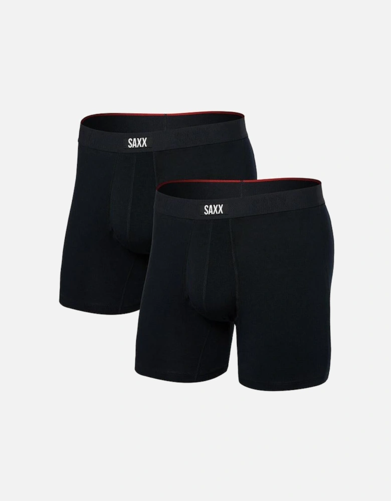2-Pack Vibe Xtra Super Soft Boxer Briefs, Black