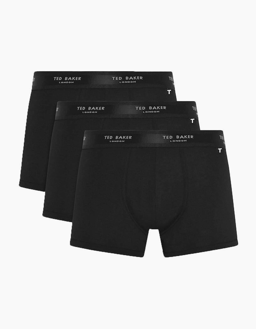 Ted Baker Men's Black 3-Pack Core Boxer Trunks, - : 32/33/32 Medium